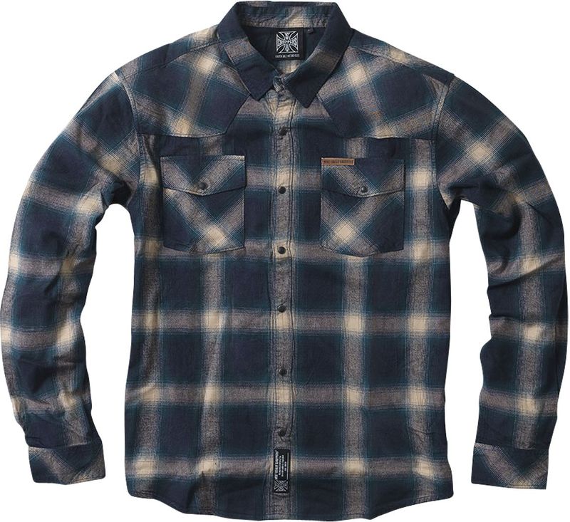West Coast Choppers - Outlaw Flannel Overhemd - Zwart - Flanel