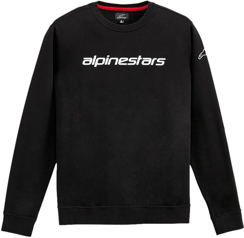 Alpinestars - Linear Crew V3 - Fleece - Zwart - 80% Katoen, 20% Polyester
