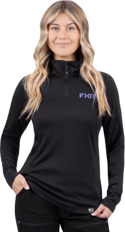 FXR - Pilot 1/4 Zip - Trui met Lange Mouwen - Dames - 100% Polyester - Lichtgewicht Jersey