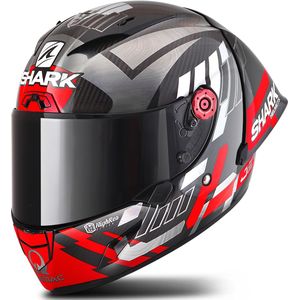 Integraalhelm Shark Race-R Pro GP 06 Replica Zarco Wintertest Carbon-Chrom-Rood