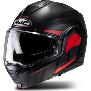 Modulaire Helm HJC I100 Beis Zwart-Rood