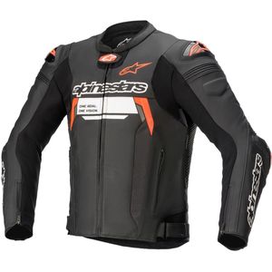 Motorjas Alpinestars Missile V2 Ignition Leather Zwart-Rood