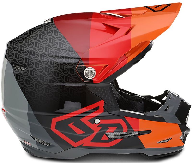 6D ATR-2Y Crosshelm - Kinderen - Tri-composiet Schaal - Zwart