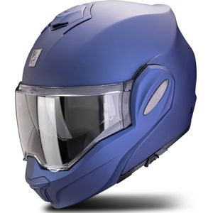 Modulaire Helm Scorpion EXO-TECH EVO PRO Solid Mat Blauw