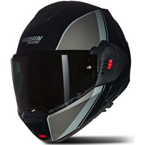 Nolan - N120-1 - Systeemhelm - Zwart Grijs Zilver - Polycarbonaat