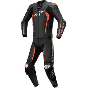 Leren Motorpak 2-delig Alpinestars Missile V2 Zwart-Neon Rood