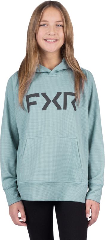 FXR - Pilot Hoodie - Kinderen - Zwart - 100% Polyester - UPF Bescherming