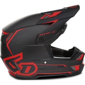 6D - ATR-3 - Crosshelm - Zwart - 5e generatie Omni-Directional Suspension™