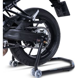 Proworks - Achterste Paddockstandaard - Robuust - Verstelbare Breedte 26,5 - 36,5 cm - Hefhoogte 33 cm - Voor Motorfietsen Tot 250 kg