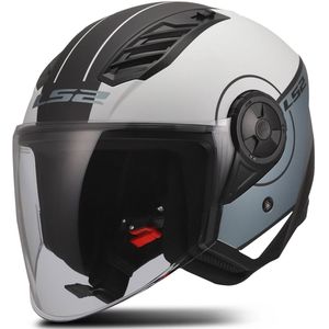 LS2 - OF616 Airflow II - Jethelm - Mat Grijs Blauw