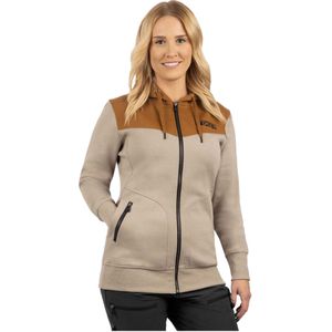 Hoodie - Zwart - Katoen/Polyester/Spandex - Met Capuchon en Rits