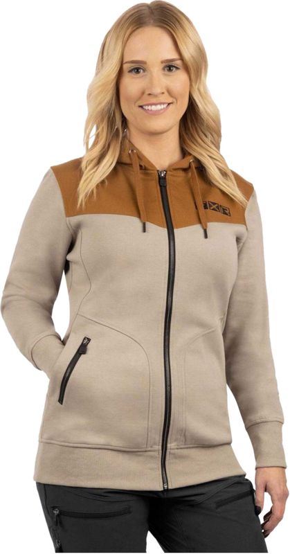 Hoodie - Zwart - Katoen/Polyester/Spandex - Met Capuchon en Rits