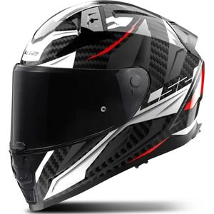 LS2 - FF811 Vector II C - Integraalhelm - Koolstofvezel - Met Donker Vizier
