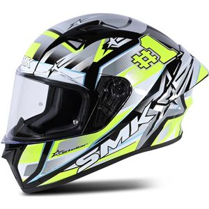 Integraalhelm SMK Stellar Uno Sport Geel-Grijs