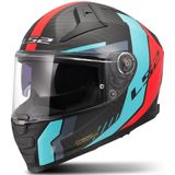 LS2 - FF811 Vector II C Grid - Integraalhelm - Rood Cyaan - Veiligheidshelm