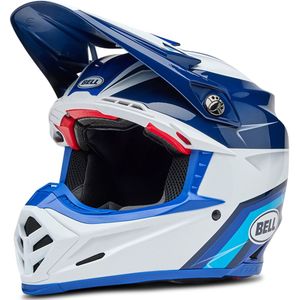 Crosshelm Bell Moto-9S Flex Blauw