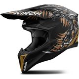 AIROH - Wraap Cyborg - Off-Road Helm - Zwart/Bruin - Mat