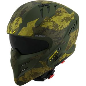 Jethelm Suomy Armor Urban Squad Camouflage Mat Leger Groen