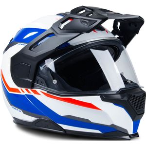 Modulaire Helm Nexx X.Vilijord Continental Wit-Blauw-Rood