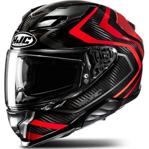 HJC - F71 Carbon Nevio - Integraalhelm - Zwart Rood - Veiligheidshelm