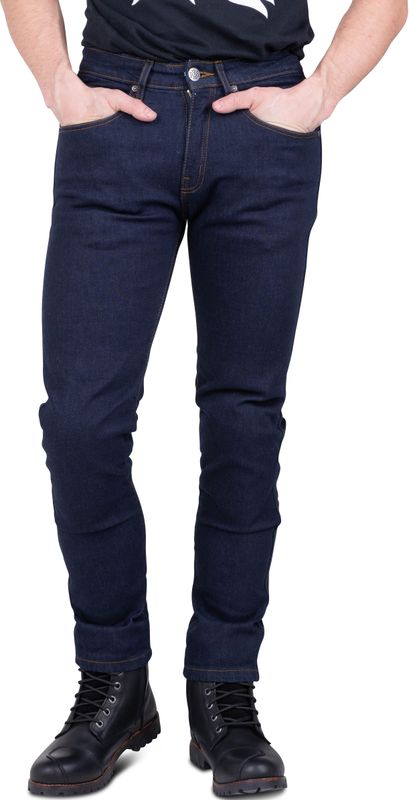 Ride&Sons - CORDURA Motorjeans - Enkellaags - Straight/Regular - Blauw - Duurzaam