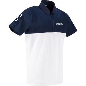 Polo Shirt Bering Wit-Marineblauw