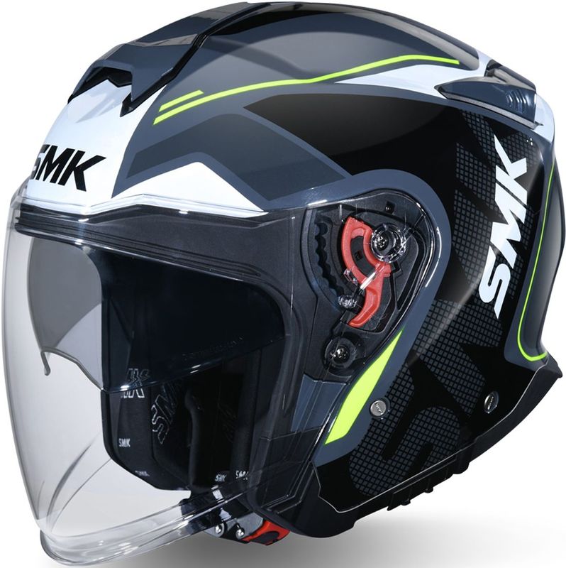 SMK - GTJ - Jethelm - Zwart Grijs - Polycarbonaat