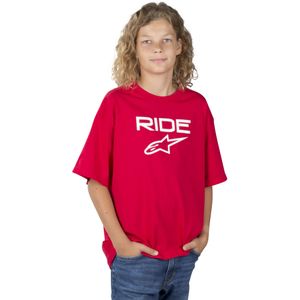 T-shirt Kinderen Alpinestars Ride 2.0 Rood-Wit