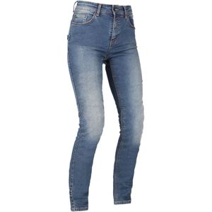 Motorjeans Dames Richa Original 2 Slim Fit Short Wasblauw