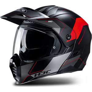 Modulaire Helm HJC C80 Rox Zwart-Rood