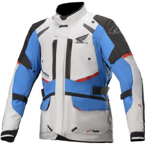 Motorjas Alpinestars Honda Andes V3 Drystar Ijsgrijs-Blauw-Fel Rood