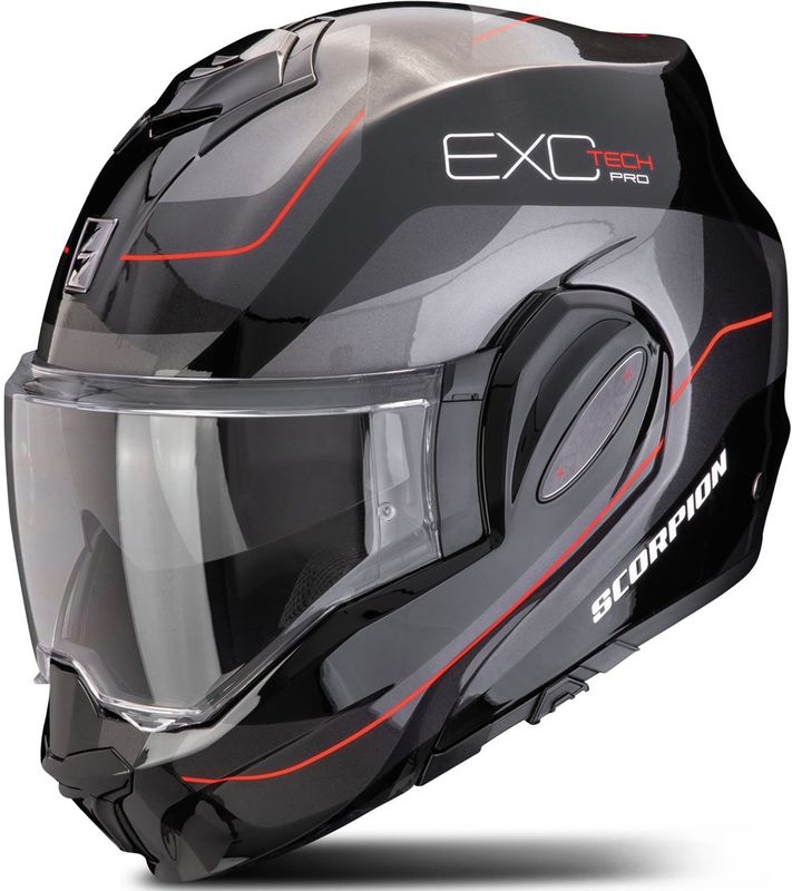 Scorpion - Exo-tech Evo Pro - Modulaire Helm - Zwart - TCT Ultra Materiaal