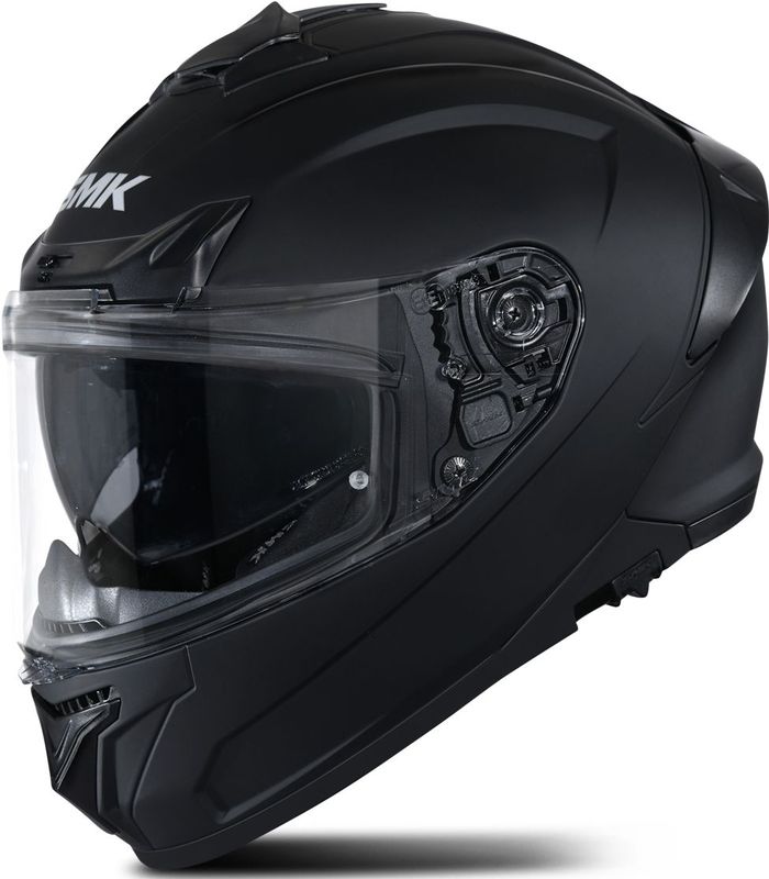 SMK - Typhoon - Integraalhelm - Zwart - Thermoplastisch - Ventilatiesysteem