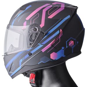 GMS - Hexago - Integraalhelm - Polycarbonaat - Met Geïntegreerd Zonnevizier