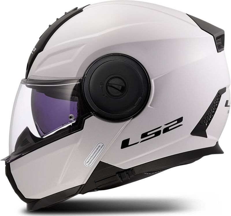 LS2 - FF902 Scope II - Systeemhelm - Glans Wit - ECE-22.06 Goedkeuring