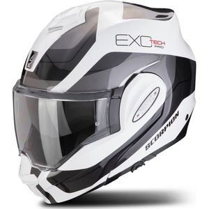 Modulaire Helm Scorpion EXO-TECH EVO PRO Commuta Wit-Rood