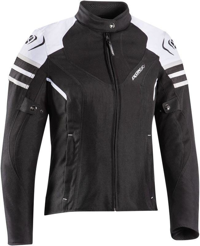 Motorjas Dames Ixon Ilana Evo Zwart-Wit-Grijs