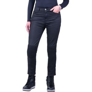Motorjeans Dames - Course Cara - Skinny - Zwart - Gewaxte Afwerking