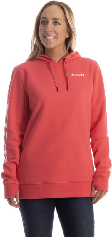 Klim - Mariposa Long - Pullover Hoodie - Zwart - Fleece van Katoenpolyestermix met Natuurlijke Stretch