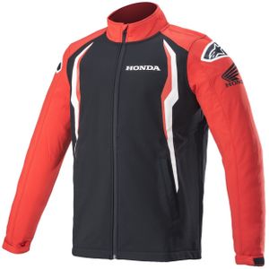 Motorjas Alpinestars Honda Softshell Rood-Zwart