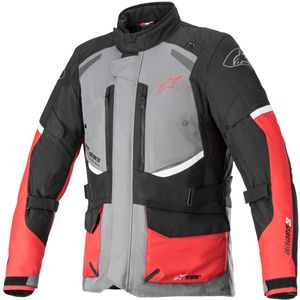 Motorjas Alpinestars Andes V3 Drystar® Donkergrijs-Zwart-Helder Rood