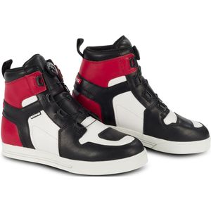 Motorschoenen Bering Reflex A-Top Zwart-Wit-Rood