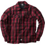 West Coast Choppers - Wool Lined Plaid - Jas - Rood-Zwart