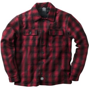 West Coast Choppers - Wool Lined Plaid - Jas - Rood-Zwart