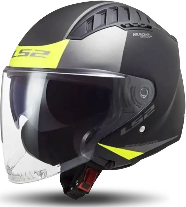 LS2 - OF600 Copter II - Jethelm - Urbane - KPA schaal - Intern zonnevizier - 1200 gram