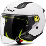 LS2 - OF622 Funny II - Open Face Helm - Wit - Lichtgewicht