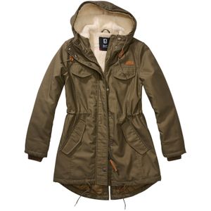 Jas Dames Brandit Marsh Lake Parka Olijfgroen