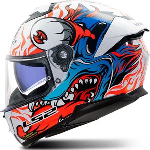 LS2 - Stream II Inferno - Integraalhelm - Wit/Blauw - KPA
