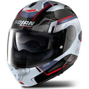 Modulaire Helm X-Lite X-1005 Ultra Carbon Wit-Rood