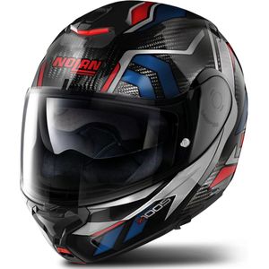 Modulaire Helm X-Lite X-1005 Ultra Carbon Blauw-Rood